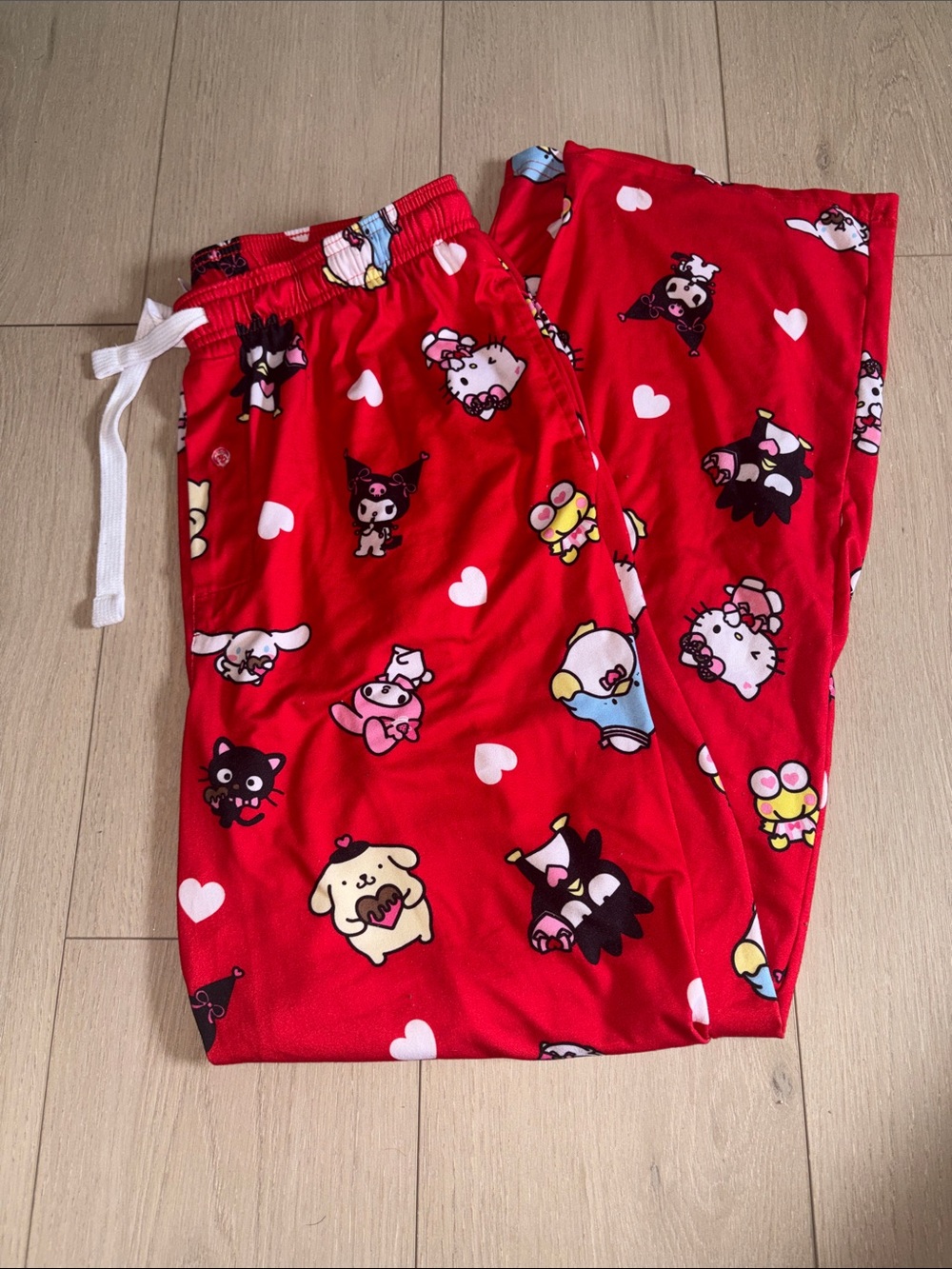Sanrio Red Character Print Pajama Bottoms
